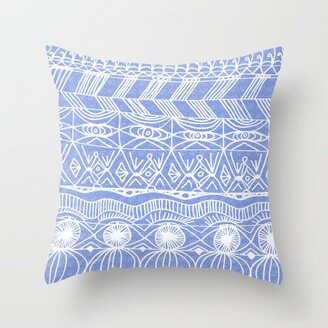 Periwinkle Blanket Throw Pillow