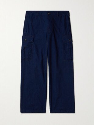 Wide-Leg Cotton-Ripstop Cargo Trousers