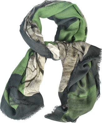 Fringe Edges Printed Scarf-AB