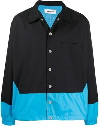 Two-Tone Buttoned Jacket