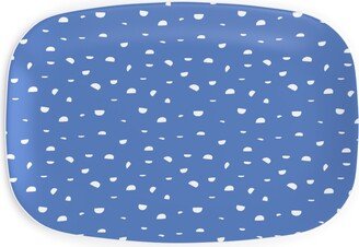 Serving Platters: Shells - Blue Serving Platter, Blue