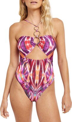 O-Ring Cutout One-Piece Swimsuit-AA