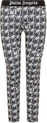 Allover Palm Printed Leggings