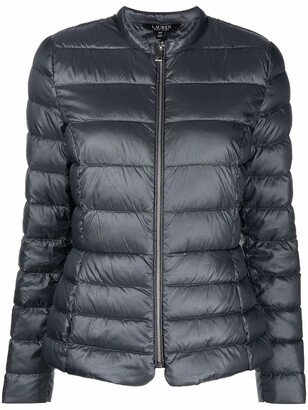 Metallic Quilted Down Puffer Jacket