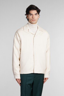 Michael Dallas Casual Jacket In Beige Wool