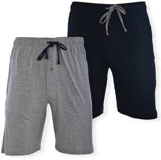 Men's Knit Jam Shorts, Pack of 2 - Black, Gray