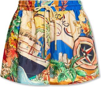 Alight Drawstring Waist Shorts