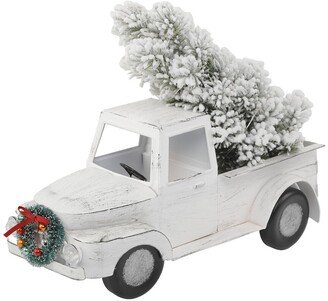 13In L Led Tin Truck W/ Tree