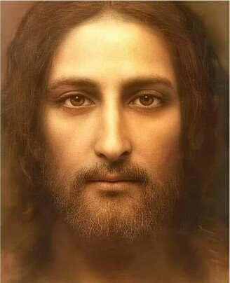 Face Of Jesus Christ, Christ Picture, Real Picture Christian Shroud Turin Catholic 54A