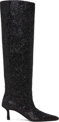 Black Viola Slouch Boots