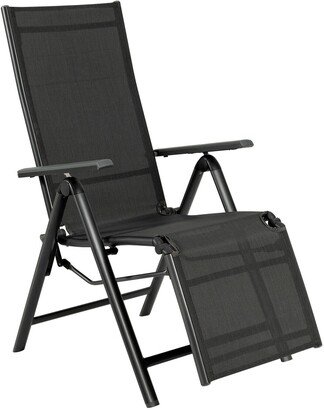 Aluminum Frame Outdoor Foldable Reclining Chair - 29 x 23.5 x 43