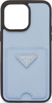 Saffiano leather iPhone Pro Max 14 case