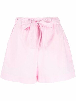 Drawstring Cotton Short Shorts