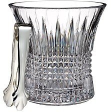 Lismore Diamond Ice Bucket with Tongs-AA