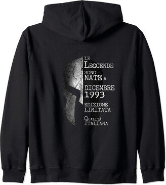 December 1993 - Italian Birthday Le Leggende Sono Nate a Dicembre 1993 Zip Hoodie