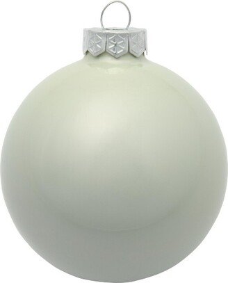 Northlight 8ct Polar White Pearl Glass Christmas Ball Ornaments 3.25 (82mm)