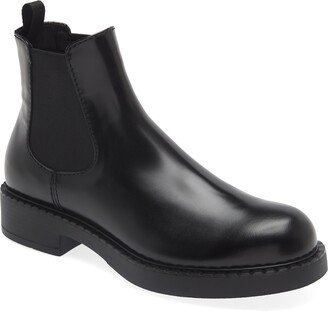 Brushed Leather Chelsea Boot