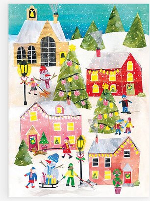 Selfridges Edit British Heart Foundation Winter Village Christmas Cards Pack of Eight