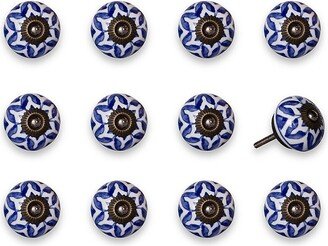 KNOB IT 12-Piece Print Ceramic Knob Set-AA