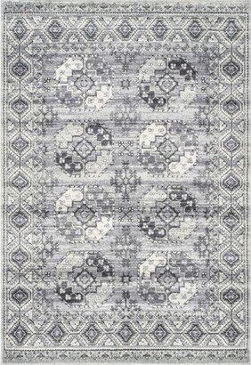 Shea Vintage Area Rug, 4' x 6', Gray