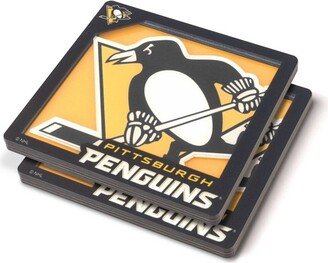 NHL Pittsburgh Penguins 3D Logo Series Coasters