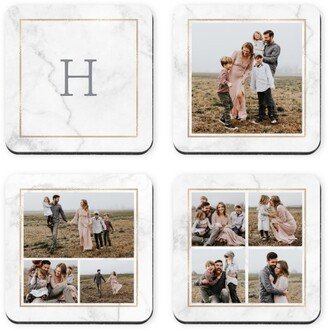 Coasters: Classic Marble Frame Coaster, Gray