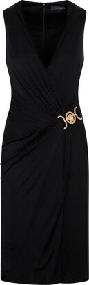 Logo-Plaque Sleeveless Dress