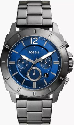 Fossil Outlet Privateer Chronograph Smoke Stainless Steel Watch