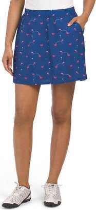 TJMAXX Printed Woven Golf Skort With Pleats