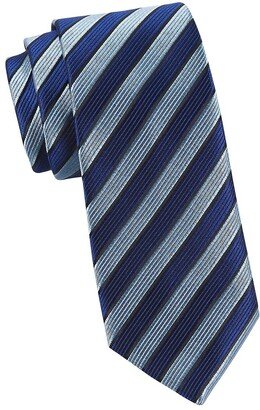 Stripe Barrell Woven Silk Tie