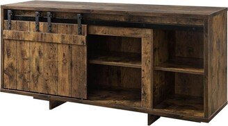 Simplie Fun Bellarosa Tv Stand, Rustic Oak 91610