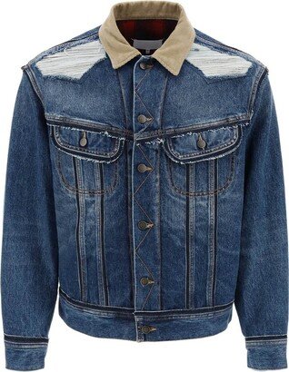 décortiqué denim jacket-AB