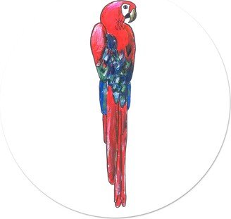 Catchii Circle Wall Sticker Parrot Red