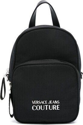 Logo-Lettering Zipped Backpack