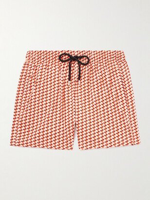 Moorise Straight-Leg Mid-Length Printed Recycled Swim Shorts