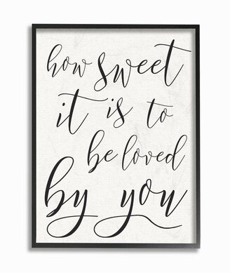 How Sweet It is Typography Framed Giclee Art, 16 x 20