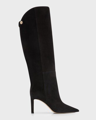 Alizze Suede Stiletto Knee Boots