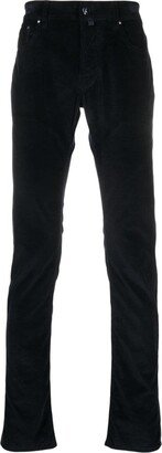 Low-Rise Slim-Fit Corduroy Trousers-AA