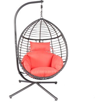 Swing Egg Chair With Stand, High-Quality Modern Design