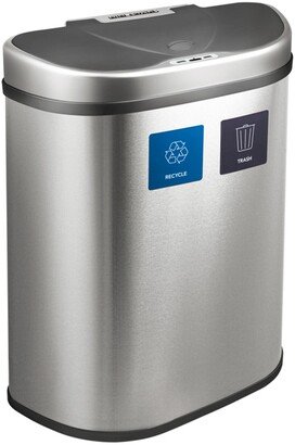 Dual Compartment Motion Sensor Trash Can - 18.5 Gallon