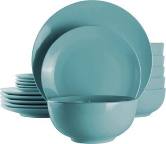 Luna 18Pc Porcelain Dinnerware Set