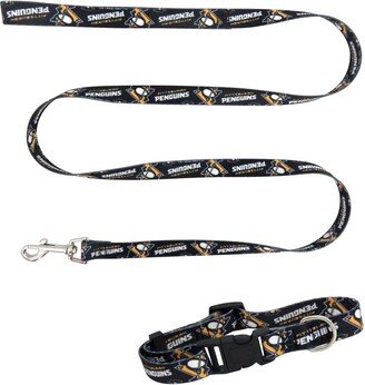 Little Earth Pittsburgh Penguins Collar and Leash Set