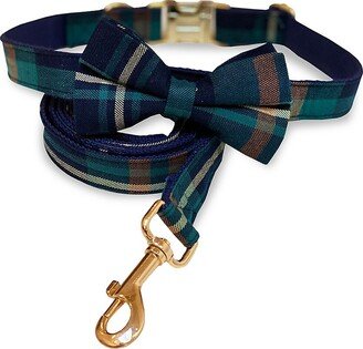 Bark by Dog Parker 2-Piece Plaid Collar & Leash Set