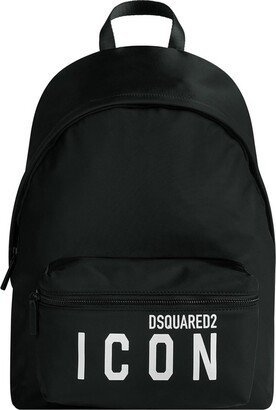 Icon Logo Printed Zip-Up Backpack