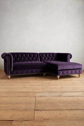 Velvet Lyre Chesterfield Right Sectional, Wilcox-AB