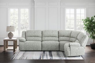 McClelland Gray 4-Piece Power Reclining Sectional - 118W x 82D x 41H