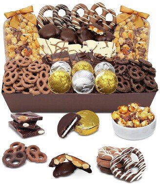 Chocolate Covered Company Sensational Belgian Chocolate-Covered Snack Basket