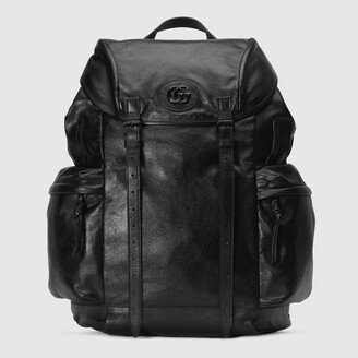 Backpack with tonal Double G