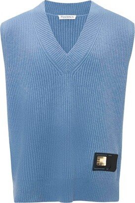 Sim card patch v neck vest