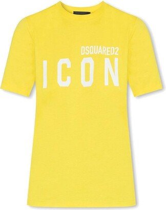 Icon Logo Printed Crewneck T-Shirt